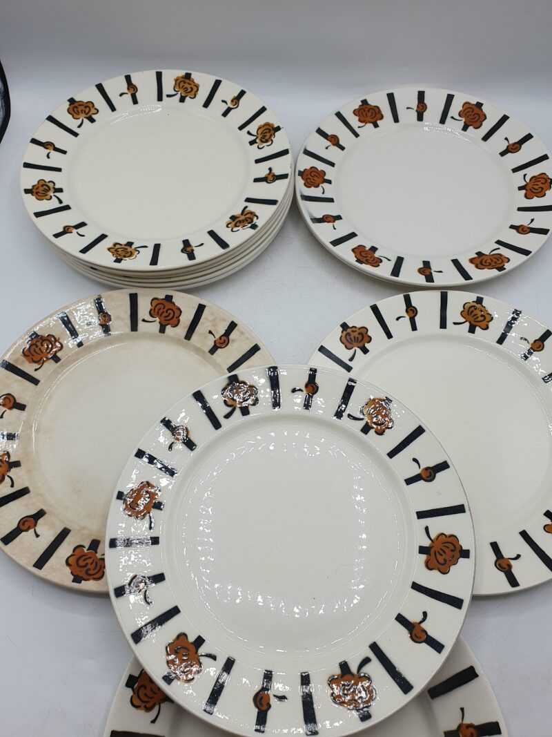 Ensemble 12 assiettes art déco Badonviller – Image 5