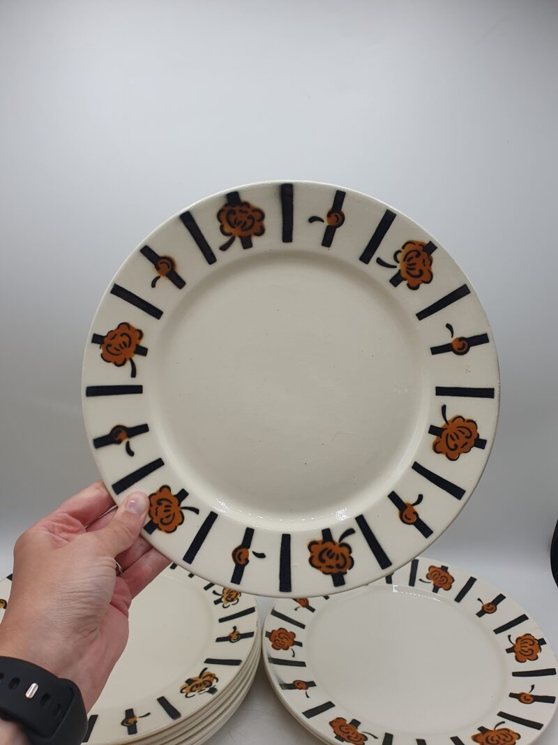Ensemble 12 assiettes art déco Badonviller – Image 6