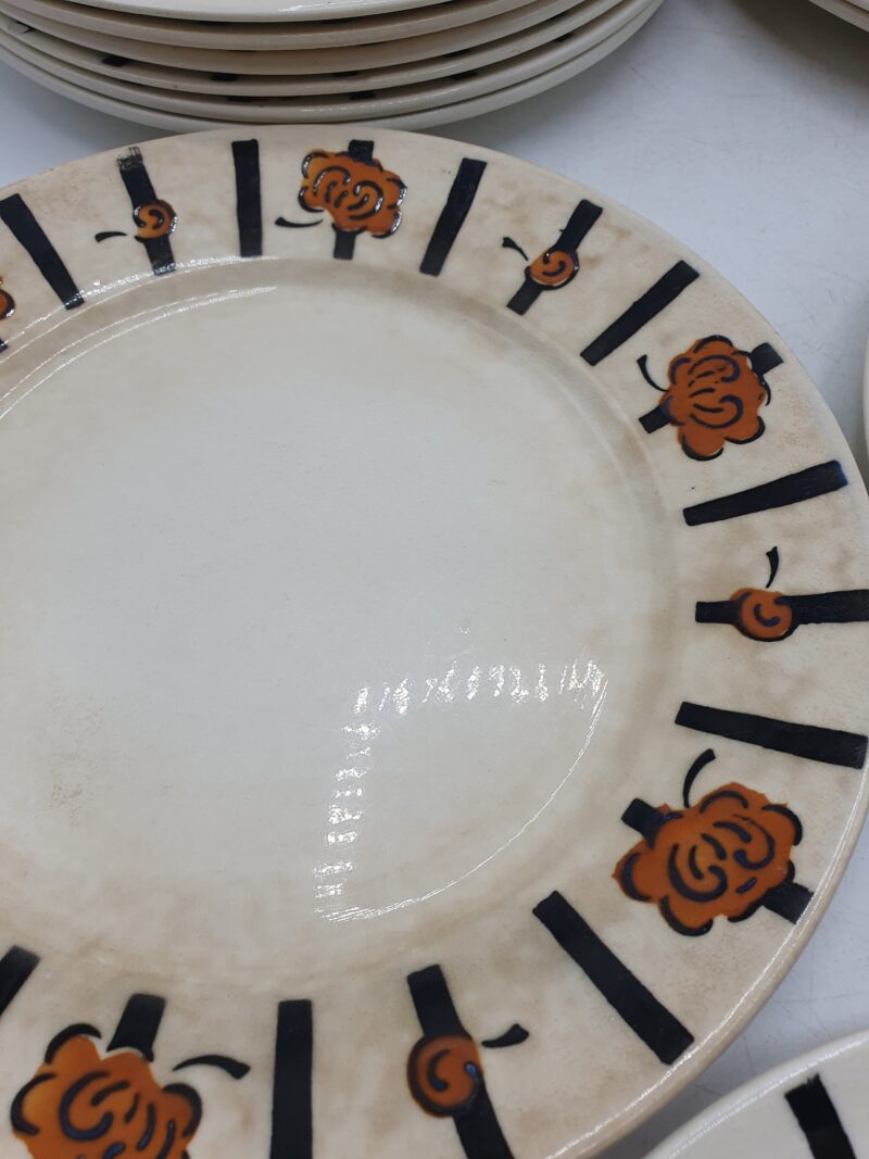 Ensemble 12 assiettes art déco Badonviller – Image 7