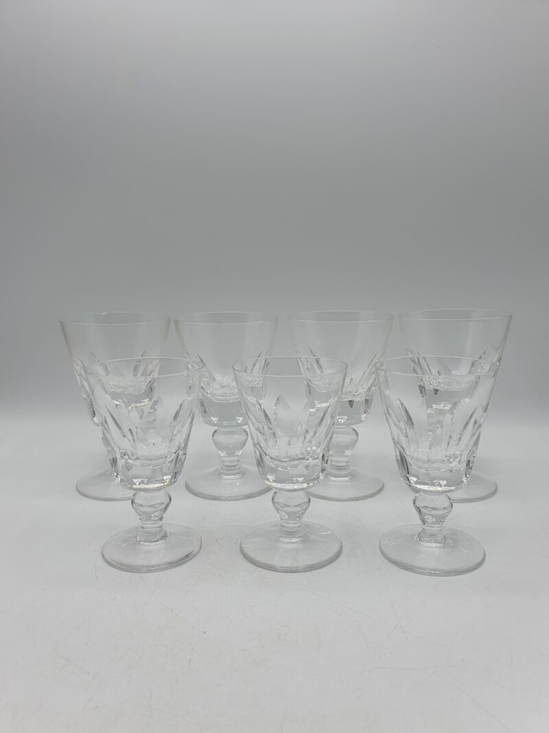 Ensemble de 7 verres à vin en cristal Saint Louis Jersey – Image 2