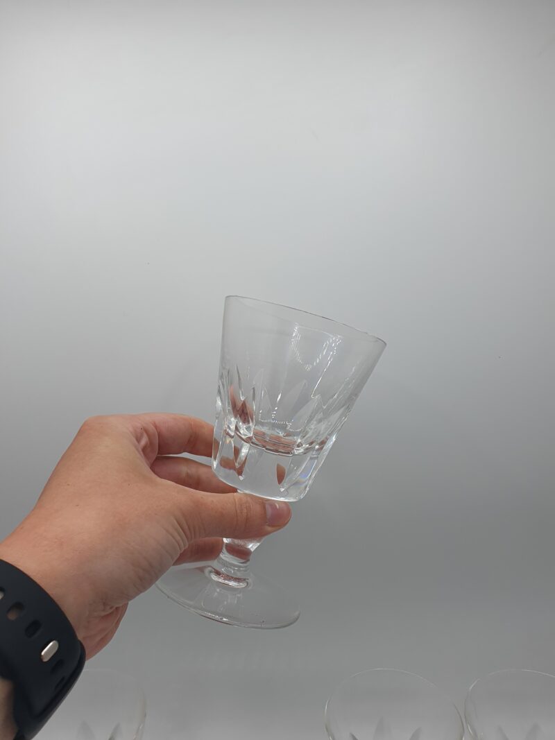 Ensemble de 7 verres à vin en cristal Saint Louis Jersey – Image 5