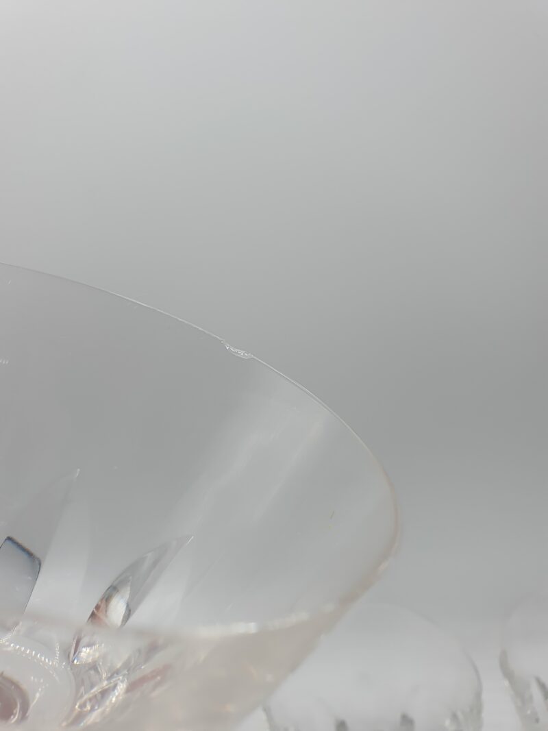 Ensemble de 7 verres à vin en cristal Saint Louis Jersey – Image 7