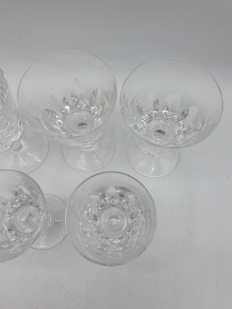 Ensemble de 7 verres à vin en cristal Saint Louis Jersey – Image 9