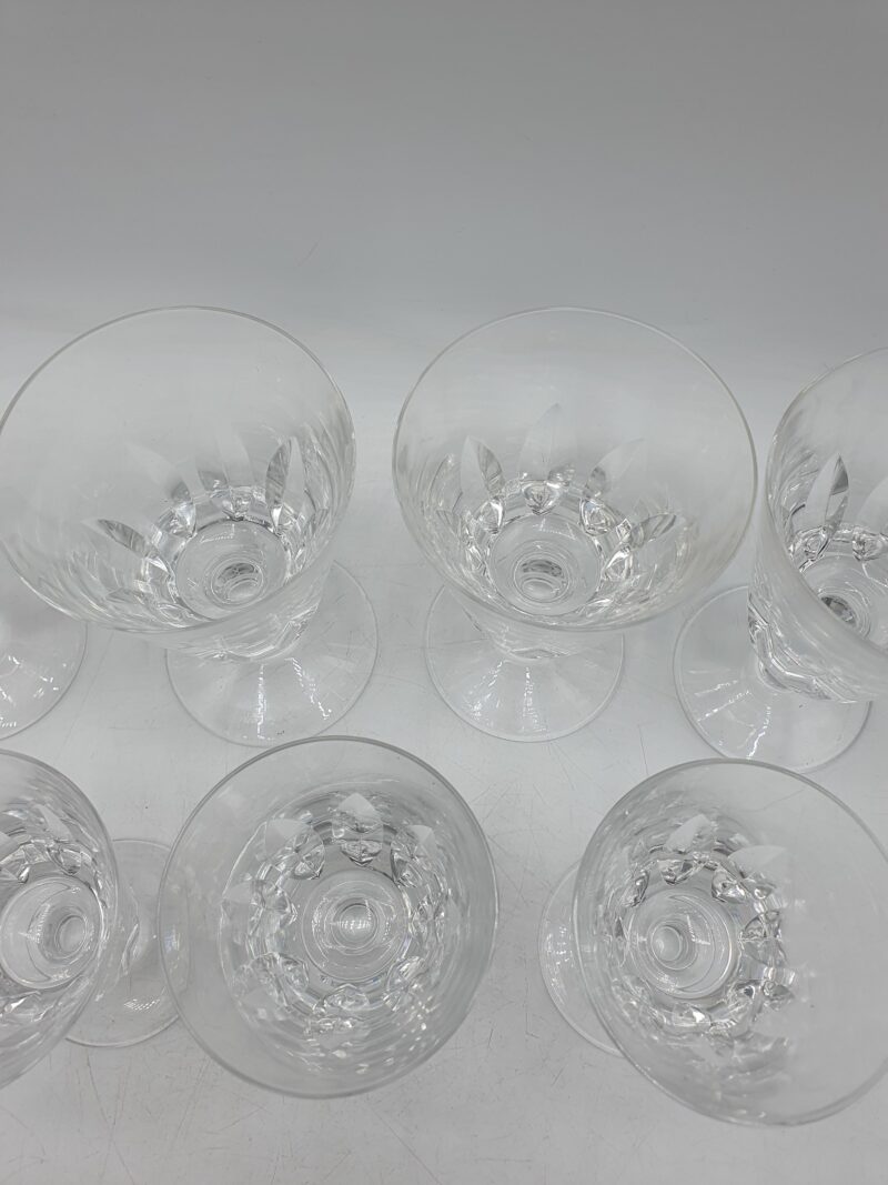 Ensemble de 7 verres à vin en cristal Saint Louis Jersey – Image 10