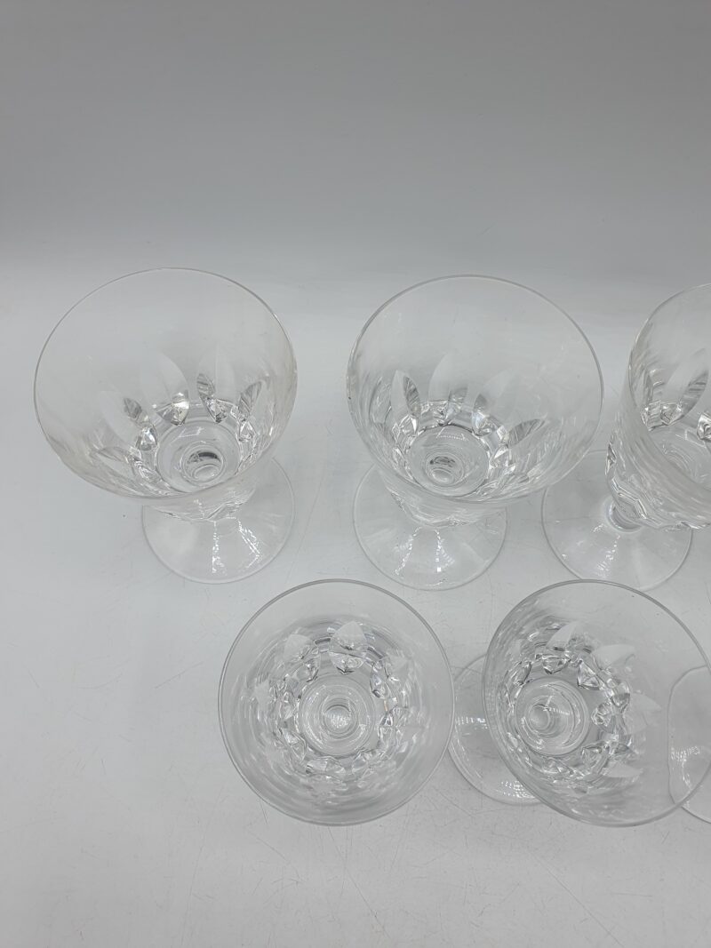 Ensemble de 7 verres à vin en cristal Saint Louis Jersey – Image 11