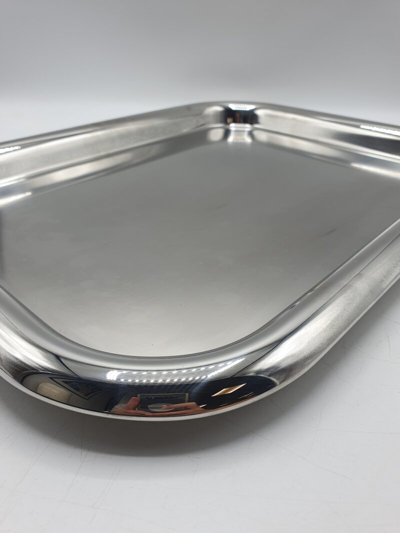Plateau en inox Alessi années 1980-1990 vintage – Image 6
