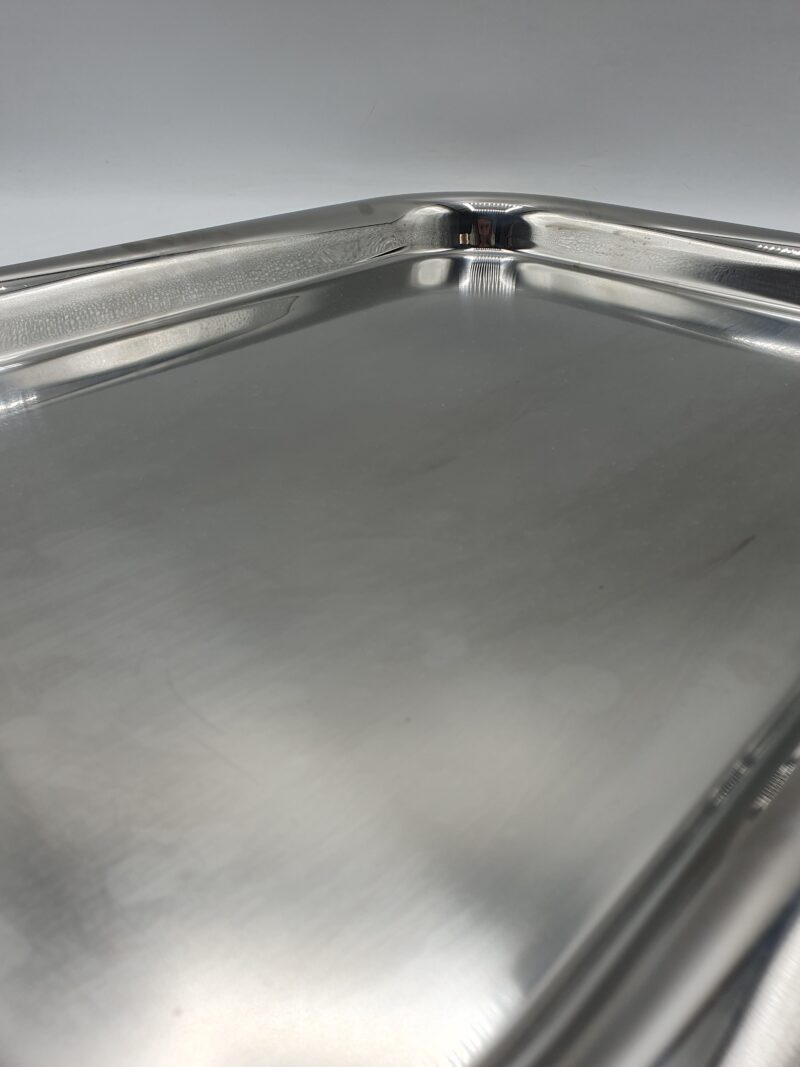 Plateau en inox Alessi années 1980-1990 vintage – Image 7