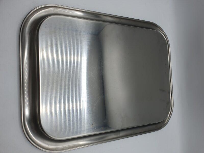 Plateau en inox Alessi années 1980-1990 vintage – Image 8