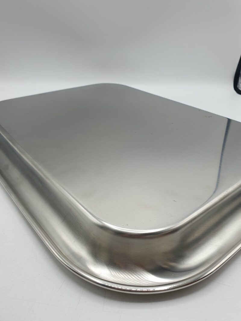 Plateau en inox Alessi années 1980-1990 vintage – Image 11