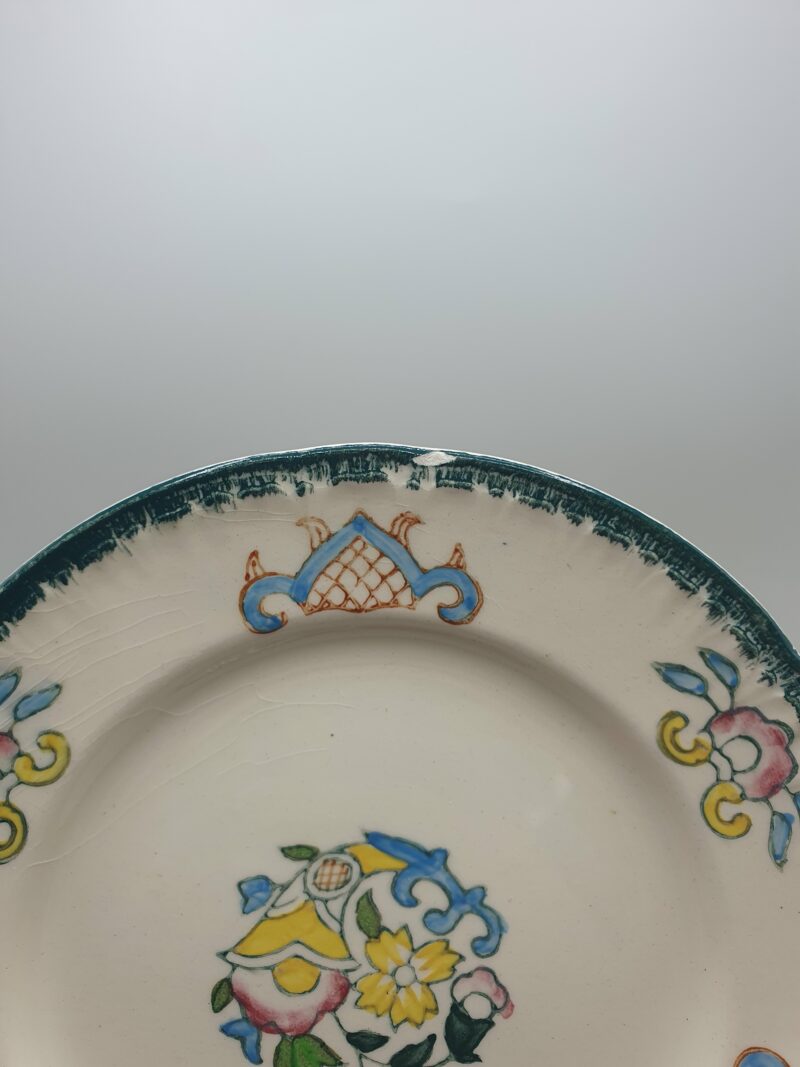 Anciennes assiettes Longwy Vieux Rouen en faïence – Image 10