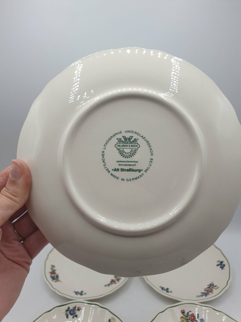 6 assiettes à dessert soucoupes Villeroy et Boch Alt Strasburg – Image 8