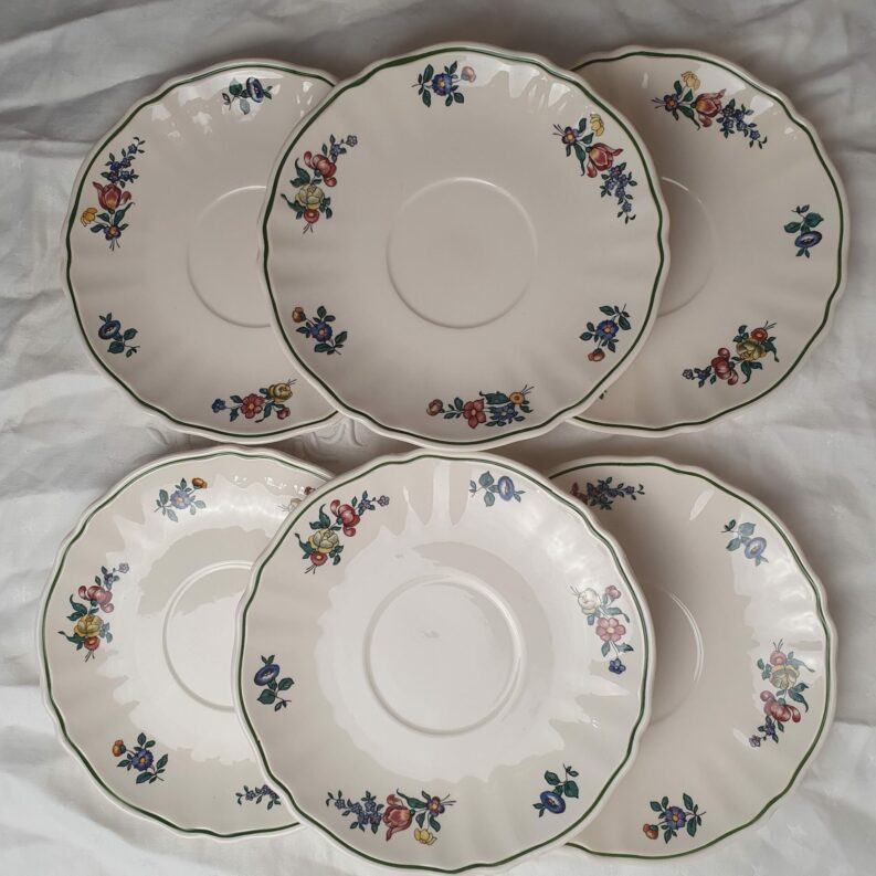 6 assiettes à dessert soucoupes Villeroy et Boch Alt Strasburg
