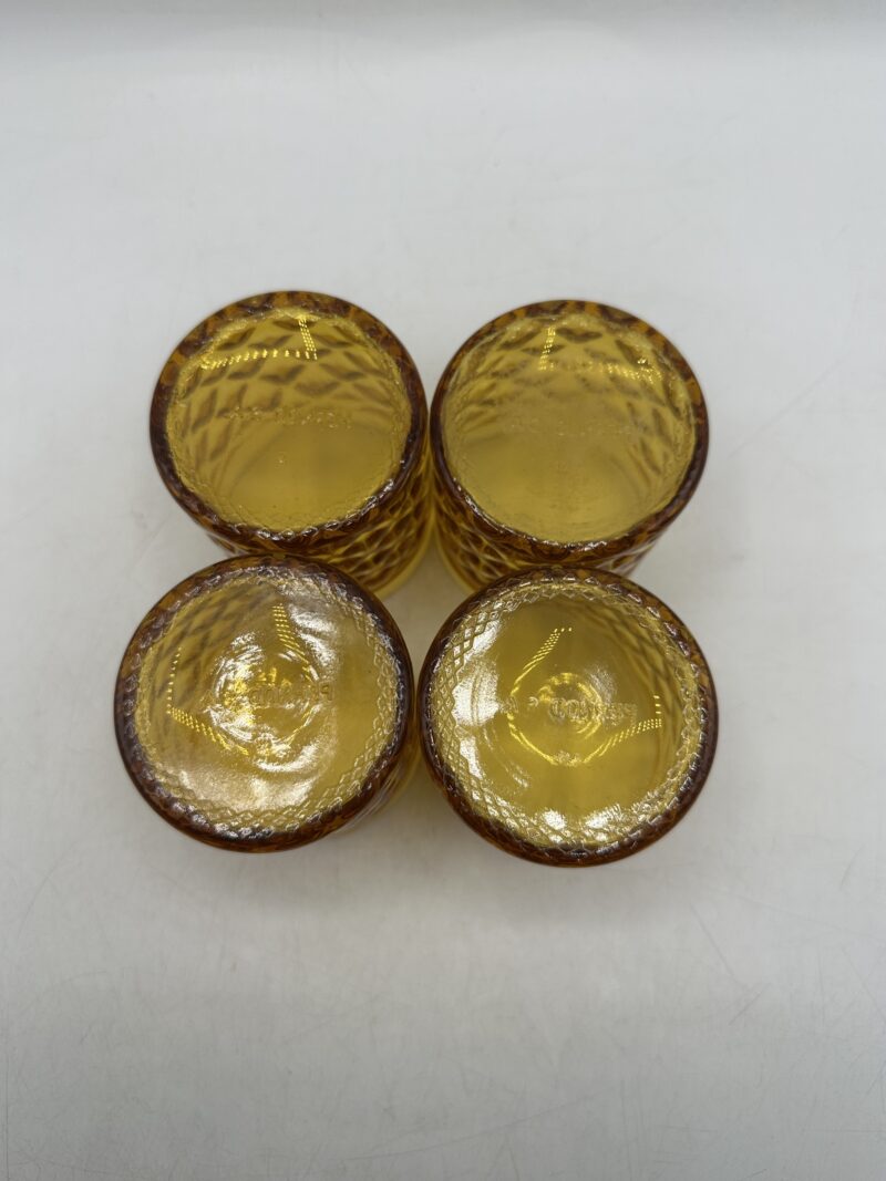 Lot de 4 verres vintage Pernod ambrés – Image 12