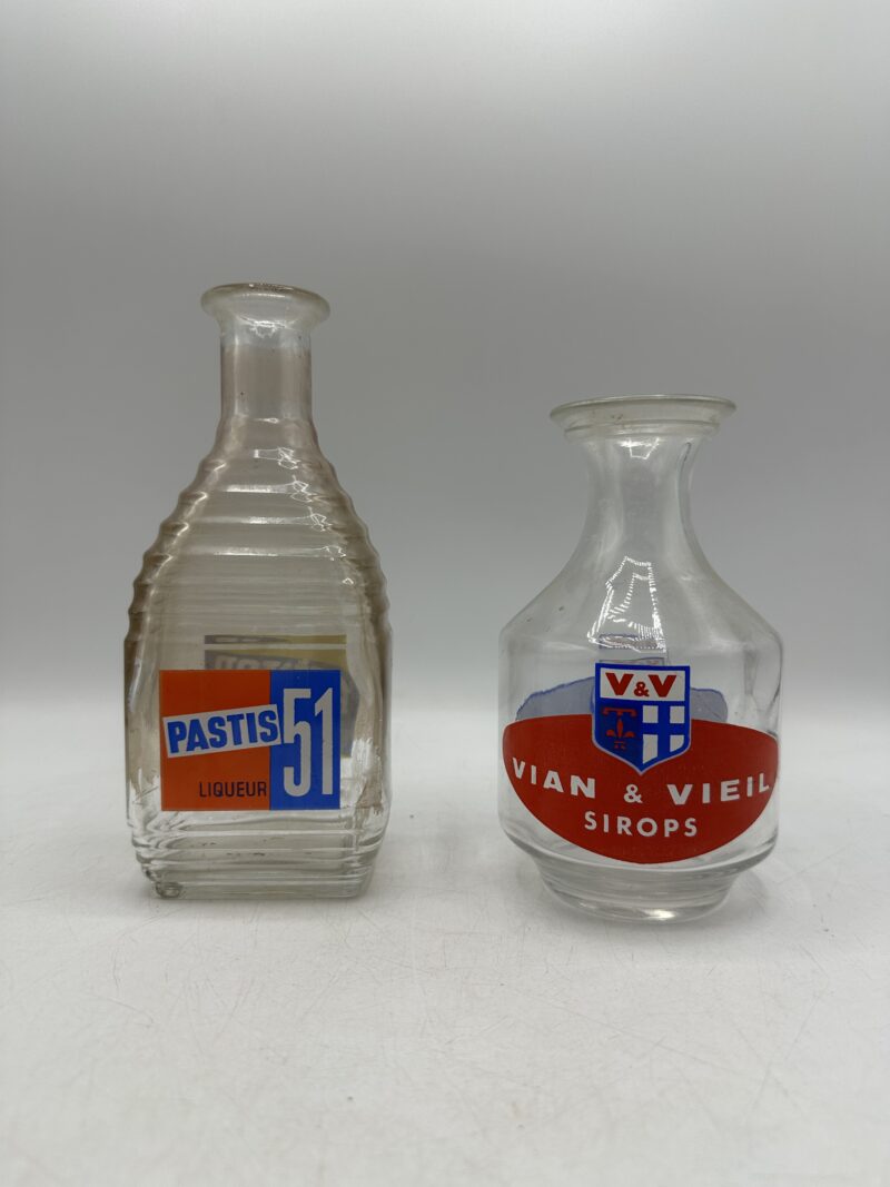 Ensemble de 2 carafes pichets vintage pastis – Image 3