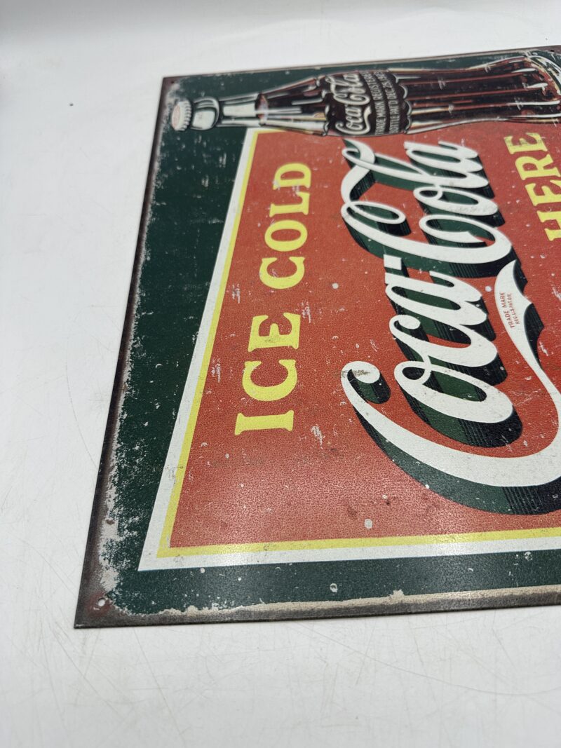 Plaque publicitaire vintage Coca Cola – Image 5