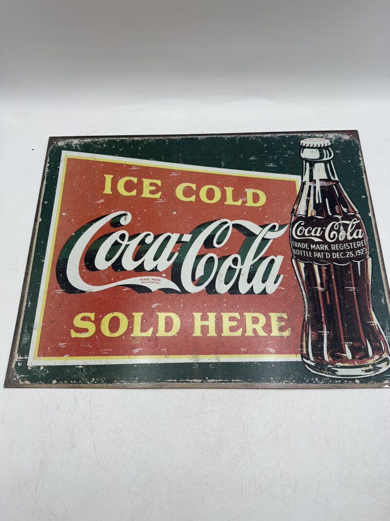 Plaque publicitaire vintage Coca Cola – Image 6