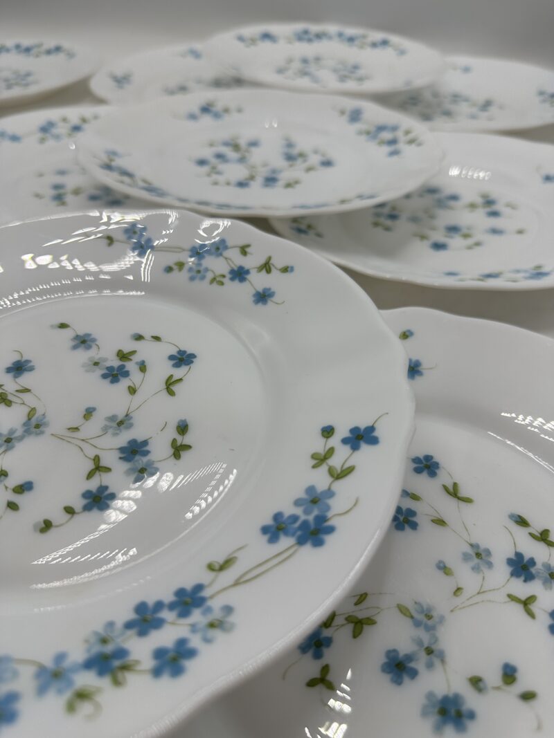 Service 12 assiettes à dessert Arcopal fleuries – Image 7