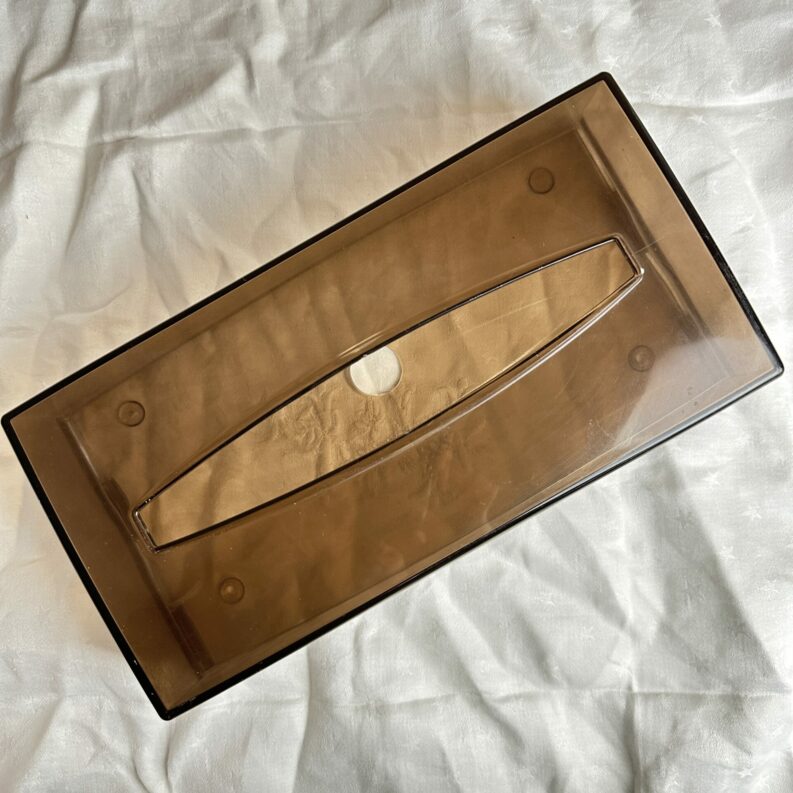 Boite à mouchoirs plexiglas vintage années 70