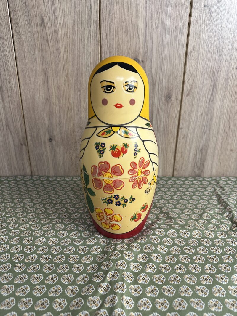 Seau à glaçons Matriochka russe vintage
