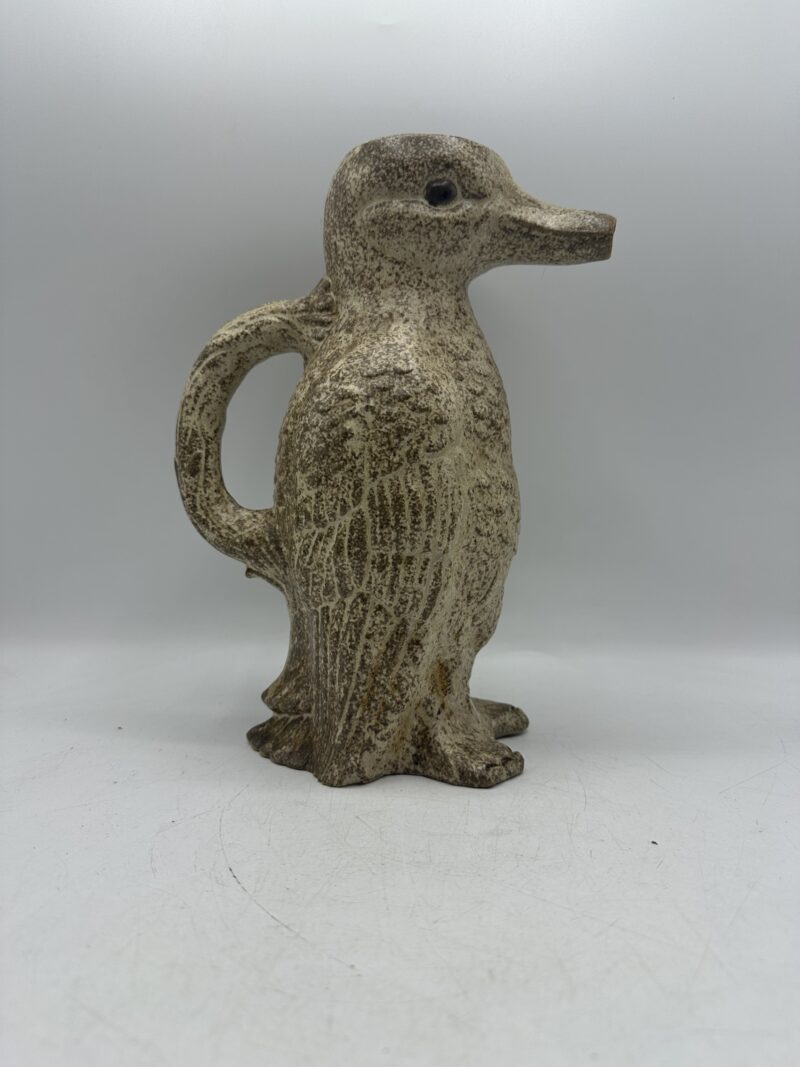 Pichet ancien pingouin zoomorphe barbotine – Image 2