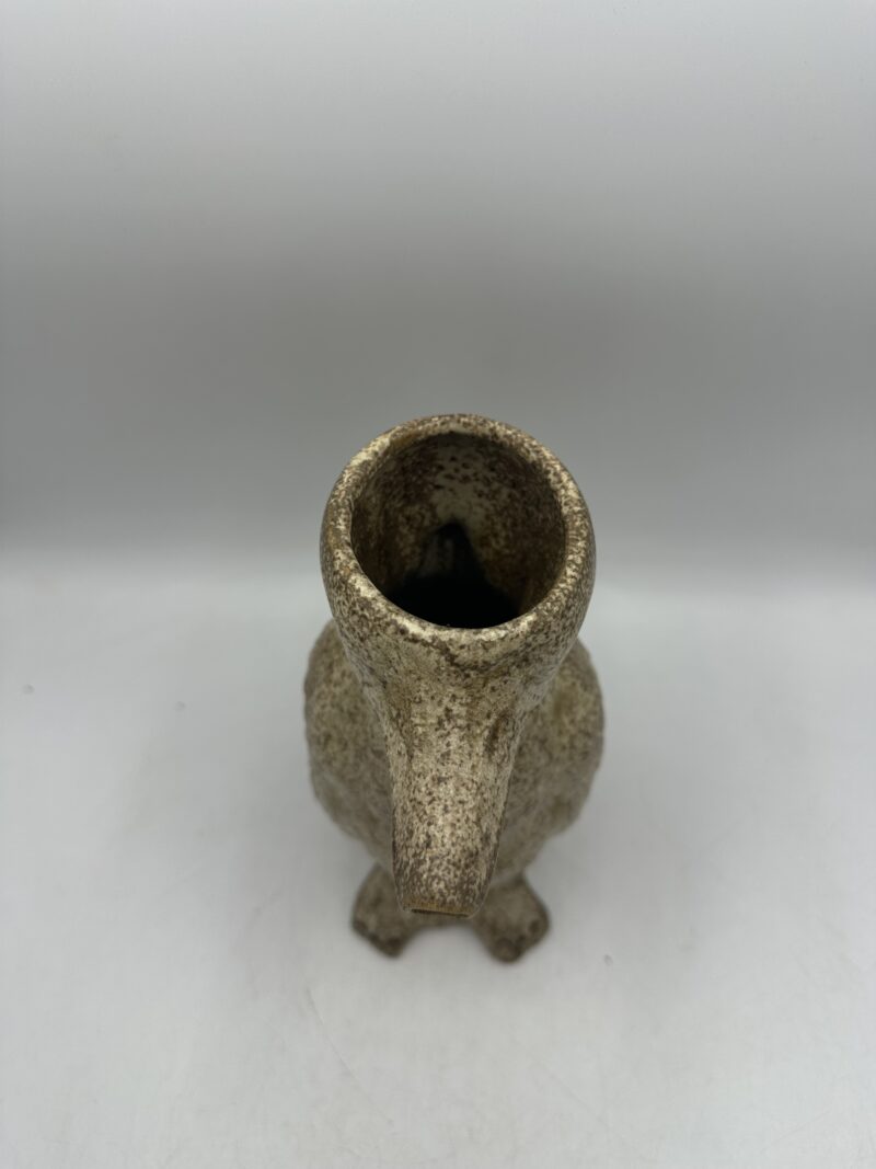 Pichet ancien pingouin zoomorphe barbotine – Image 7