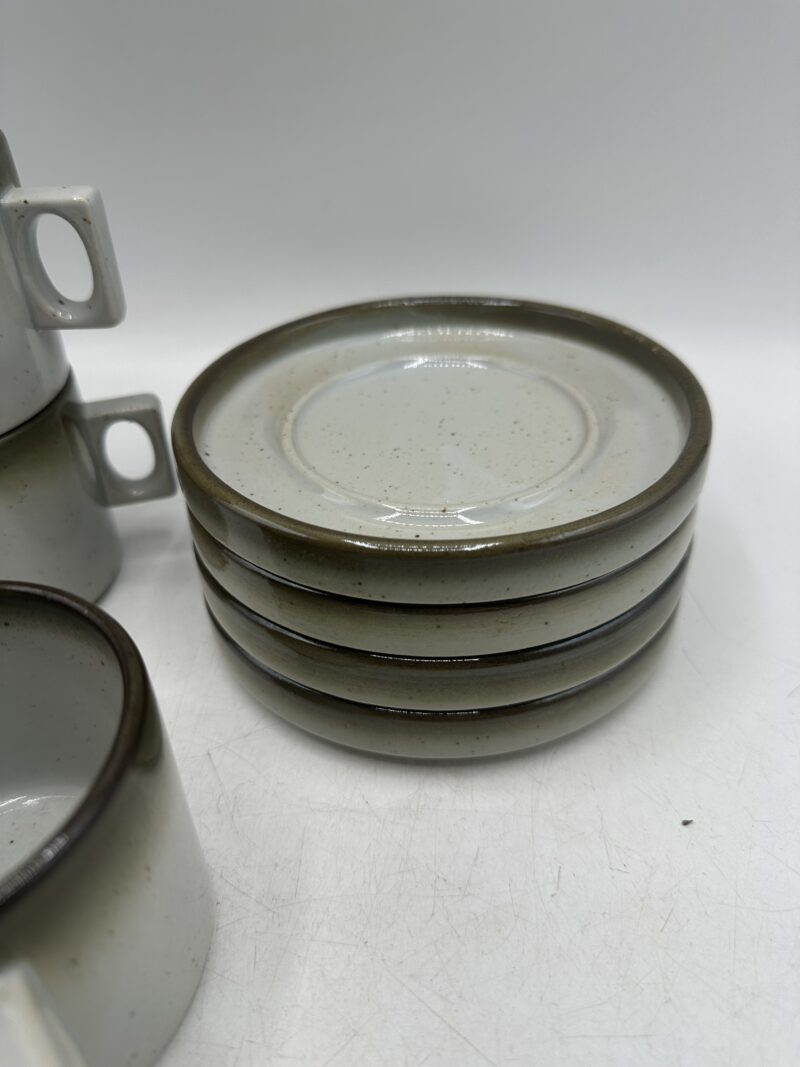 Ensemble de 4 tasses à café ou thé Brenne grès de France – Image 4
