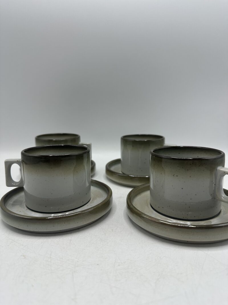 Ensemble de 4 tasses à café ou thé Brenne grès de France – Image 8
