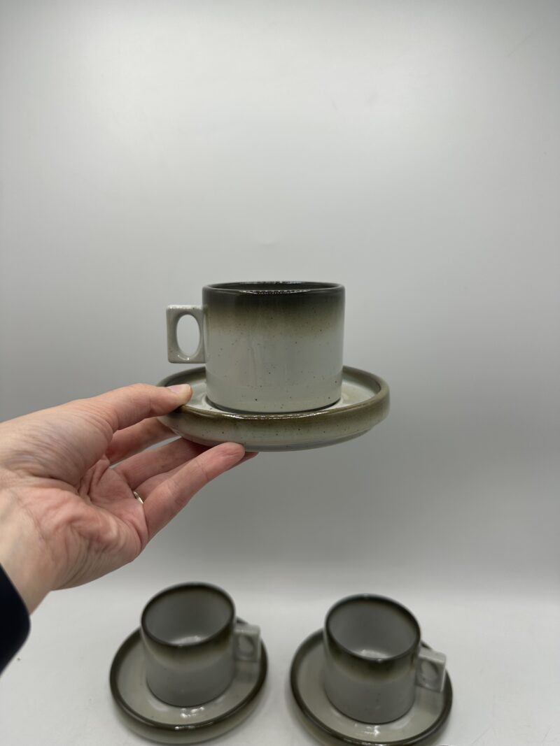 Ensemble de 4 tasses à café ou thé Brenne grès de France – Image 12