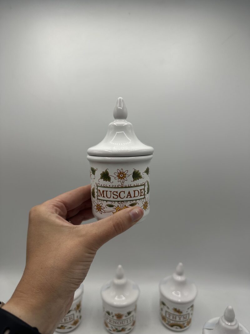 Ensemble 6 pots à épices Décor Moustiers GF – Image 4