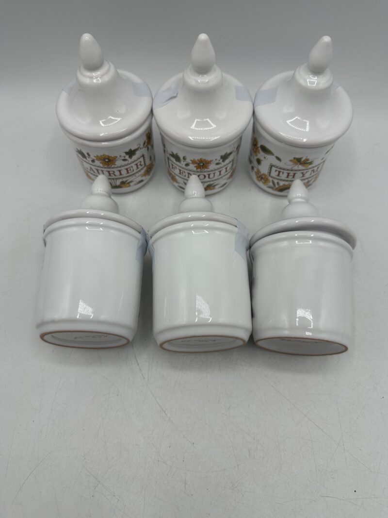 Ensemble 6 pots à épices Décor Moustiers GF – Image 12