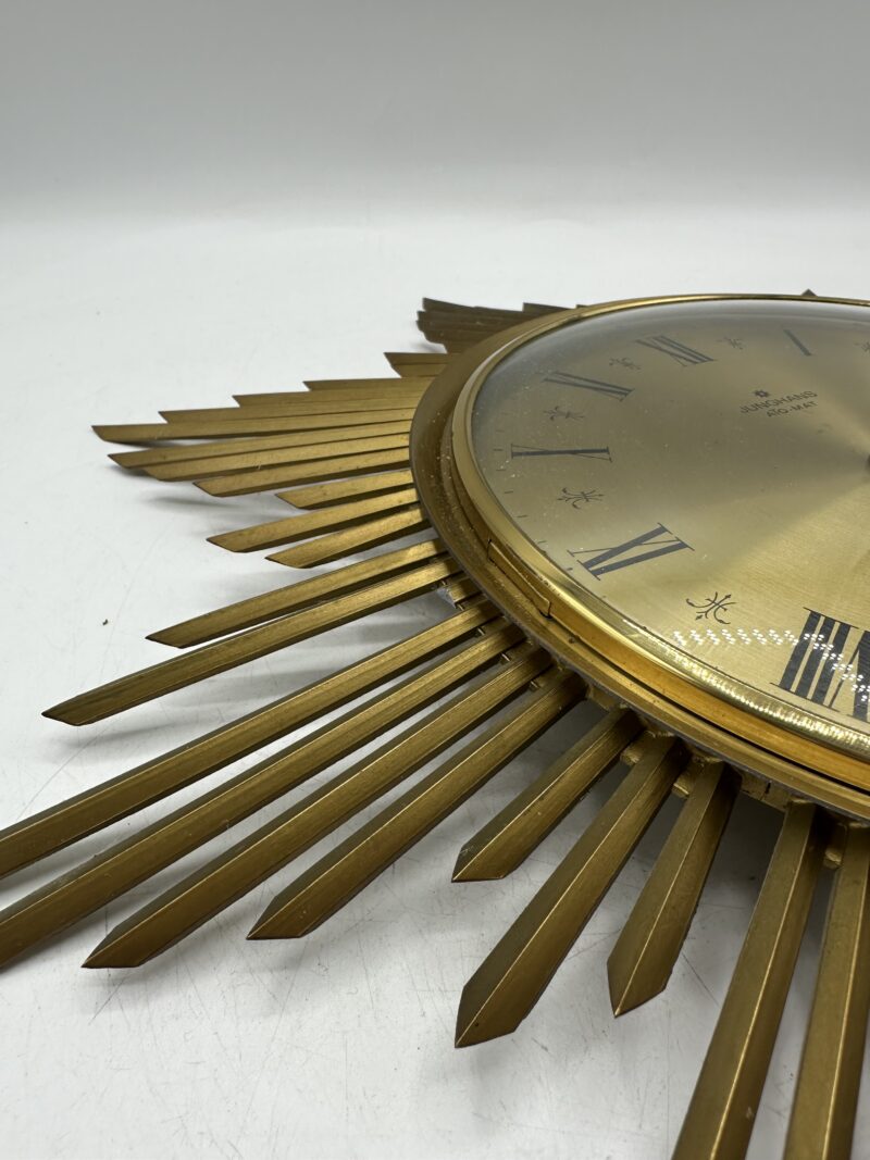 Horloge murale ancienne soleil Junghans Ato-Mat – Image 9