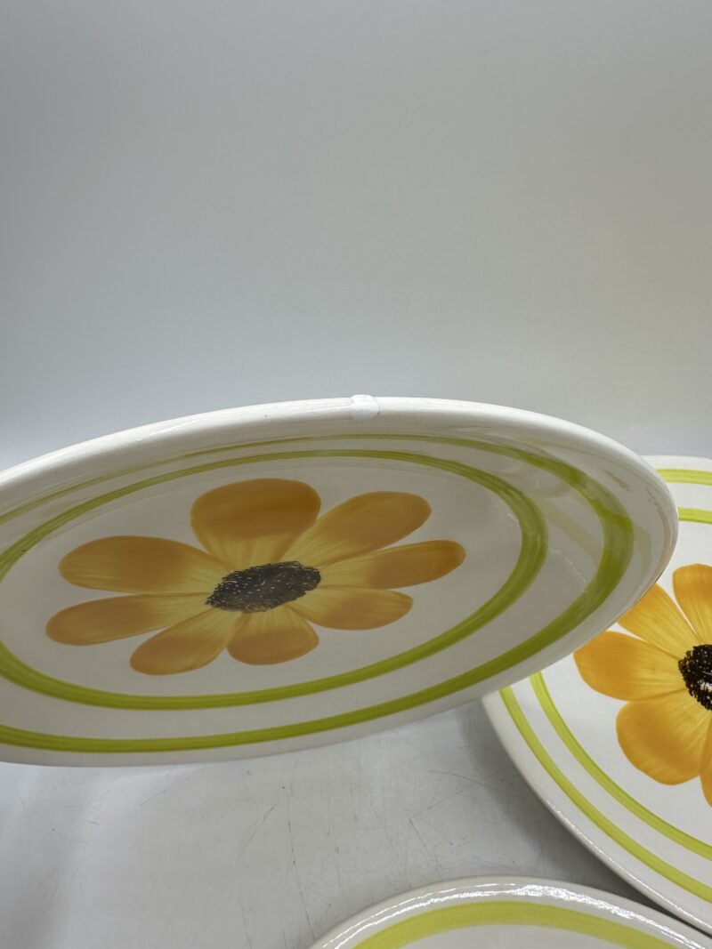 3 assiettes plates Gien Alba Tournesol – Image 8