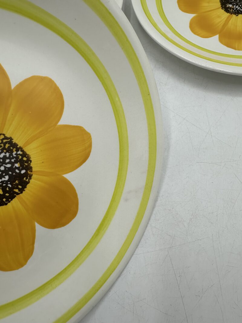 3 assiettes plates Gien Alba Tournesol – Image 9