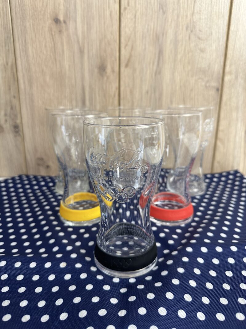 Lot de 6 verres Coca-Cola vintage London 2012
