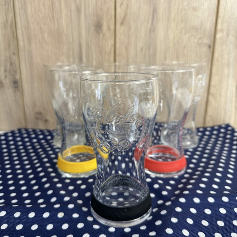 Lot de 6 verres Coca-Cola vintage London 2012