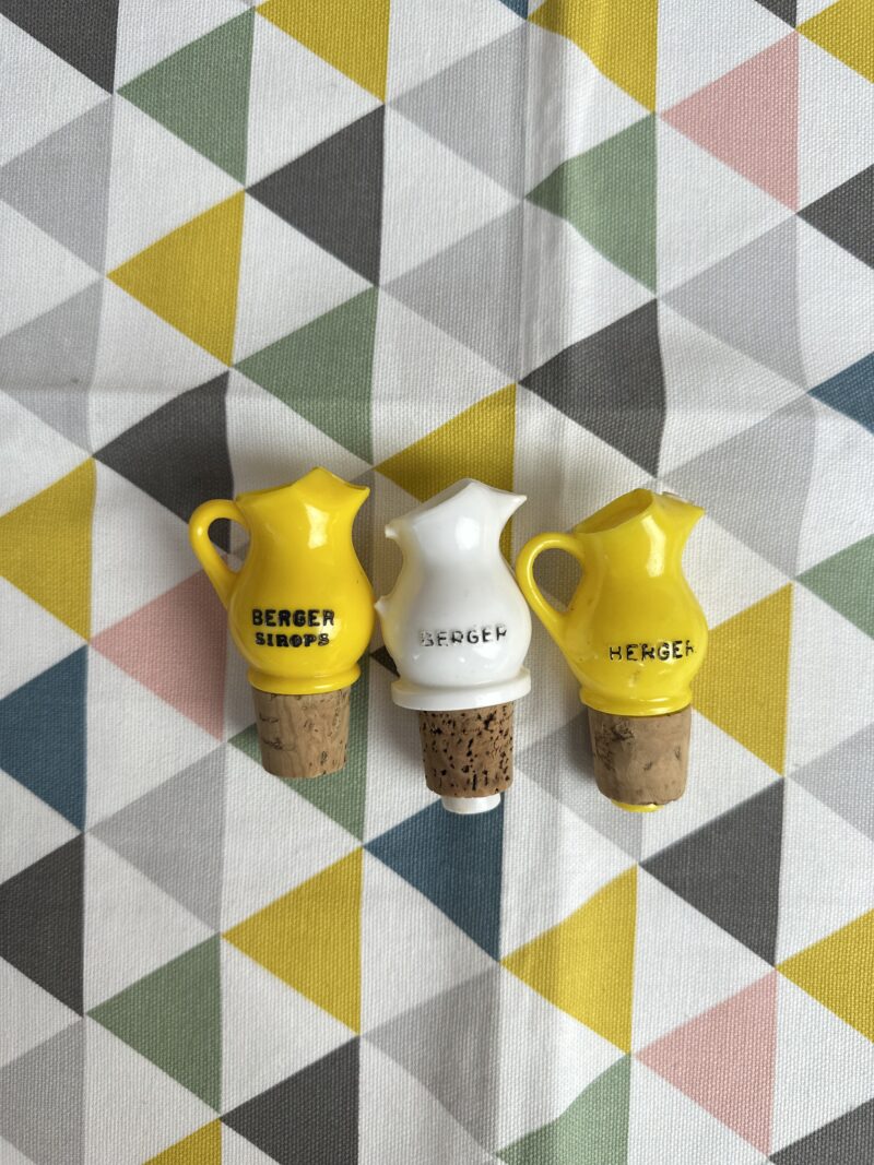 Lot de 3 becs verseur vintage Berger sirops
