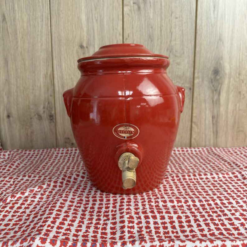 Ancien vinaigrier en grès Digoin