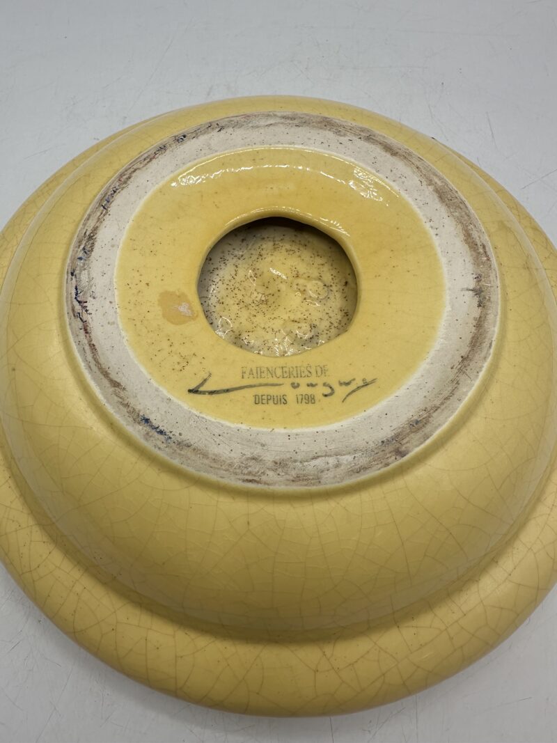 Grand vide poche coupe faïenceries de Longwy vintage – Image 9