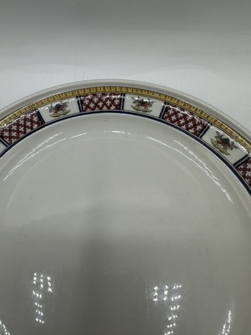 5 assiettes Montpensier Sarreguemines porcelaine pyroblan – Image 5