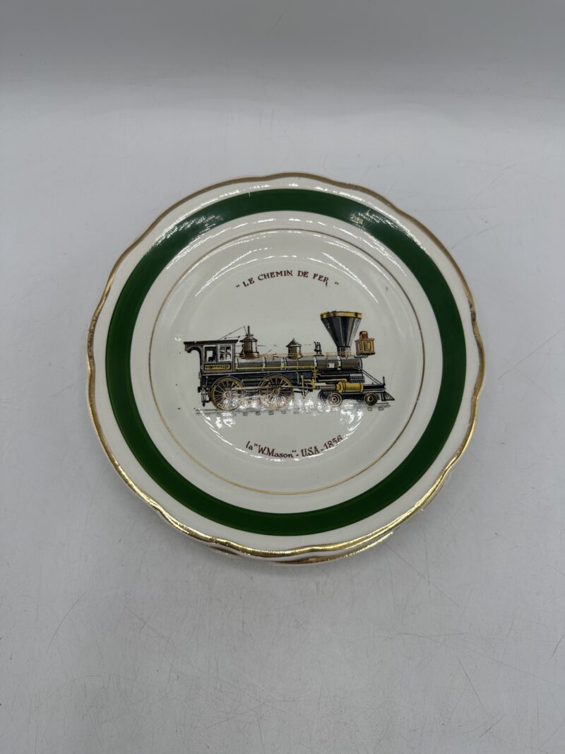 5 assiettes anciennes Gien Le chemin de fer – Image 3