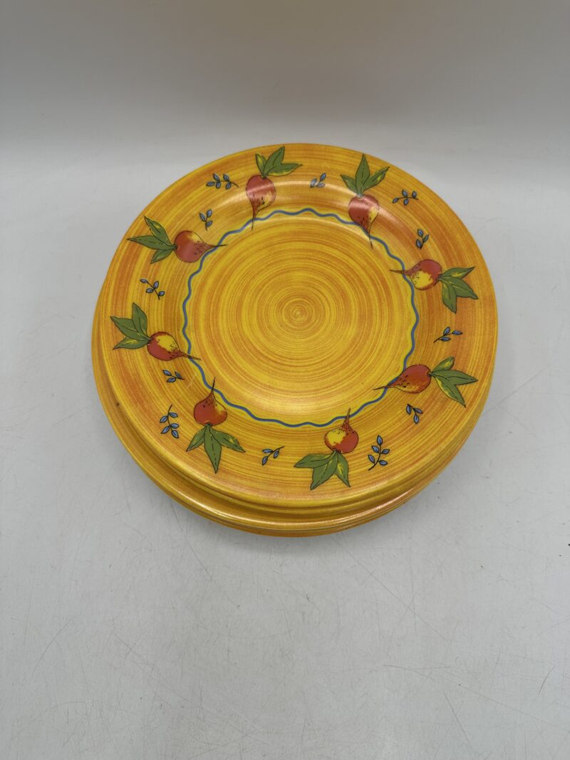Lot de 11 assiettes Arcopal orange légumes – Image 3