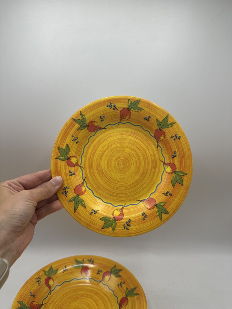 Lot de 11 assiettes Arcopal orange légumes – Image 6