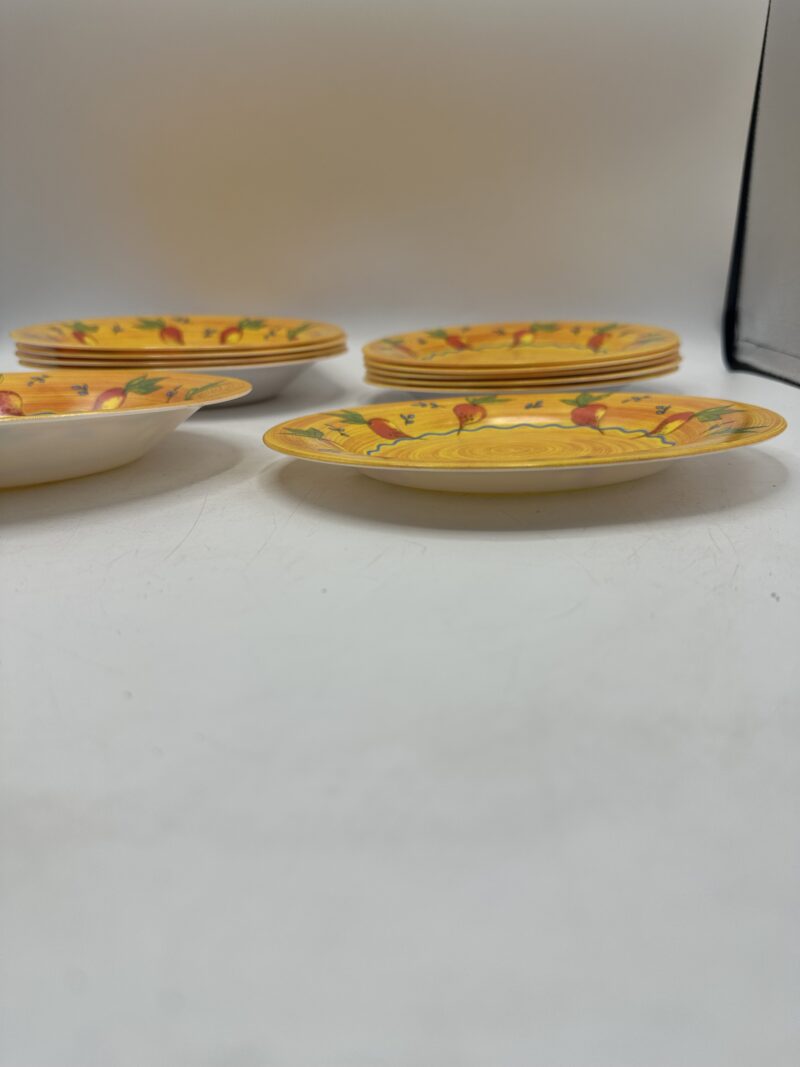 Lot de 11 assiettes Arcopal orange légumes – Image 9