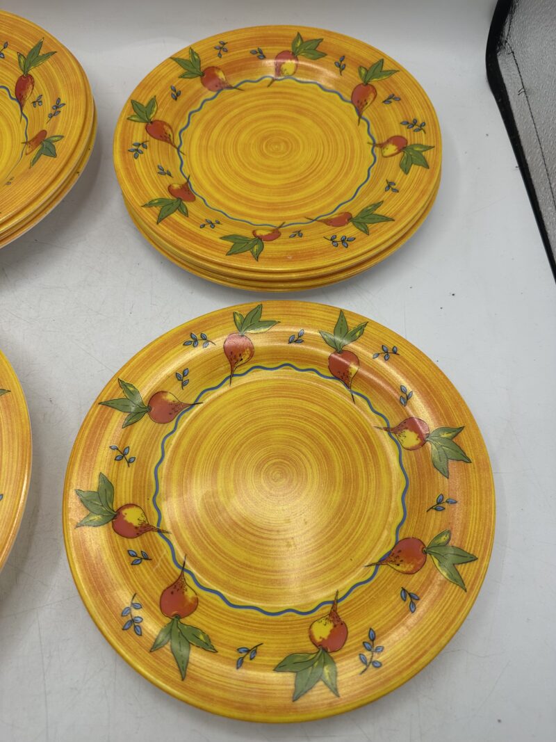 Lot de 11 assiettes Arcopal orange légumes – Image 11
