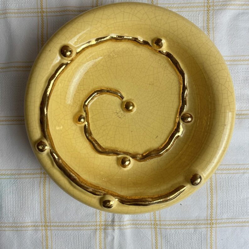 Grand vide poche coupe faïenceries de Longwy vintage