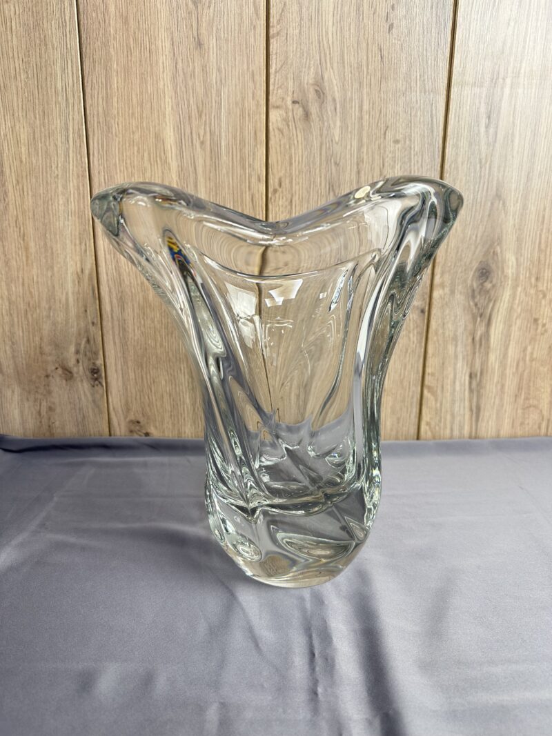 Grand vase en cristal Maison DAUM vintage