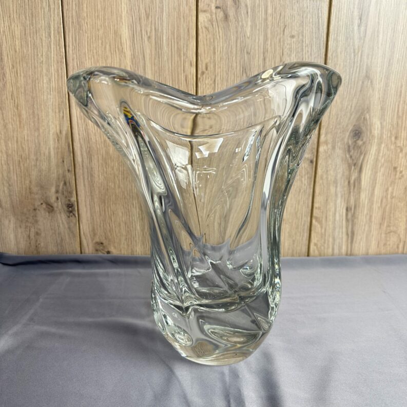 Grand vase en cristal Maison DAUM vintage