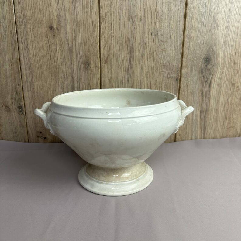 Soupière ancienne Sarreguemines en porcelaine