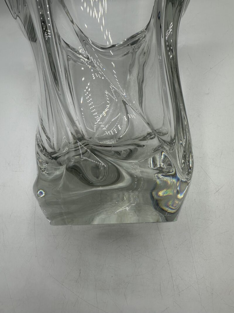 Grand vase en cristal Maison DAUM vintage – Image 10