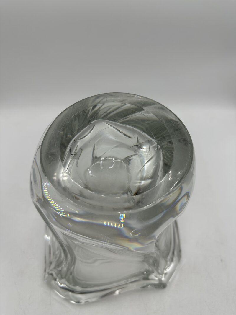 Grand vase en cristal Maison DAUM vintage – Image 11